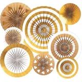 amscan® Partydeko-Set gold