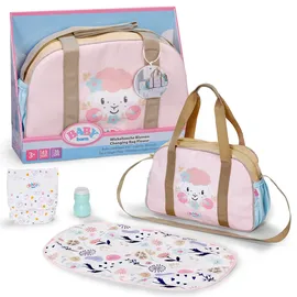 BABY BORN Puppenwickeltasche Wickeltasche Blumen rosa 837894
