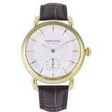 Marschall Original Herren-Funkarmbanduhr Doble Oro Blanc Armbanduhr Funkuhr