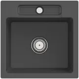 Villeroy & Boch Siluet 50 S flat graphite + Handbetätigung