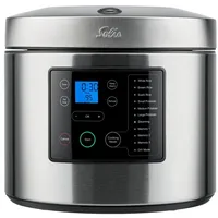 Solis Reiskocher & Dampfgarer, 850 W, 5L Volumen, 3D Heizsystem, Timer, Display