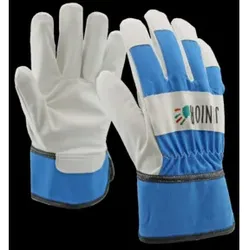 OX-ON Kinderhandschuh PU / Baumwolle blau 8-10 Jahre
