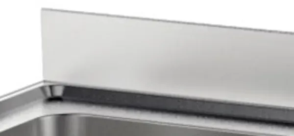EURAST - Spüle mit rahmen mit ring für die entsorgung und becken - 1800x700x850 mm - 253I8170