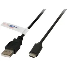 EFB-Elektronik EFB K5258SW.1 USB2.0 Anschlusskabel A-C St.-St., 1,0m, schwarz, Premium K5258SW1