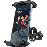 Miracase Handyhalterung Fahrrad, Handyhalter Fahrrad 2024 Upgraded, Universal 360° Handyhalterung Fahrrad Lenker, Motorrad Handyhalterung für iPhone 15/14 Pro Max/13/12 Pro/11/SE, Smartphone