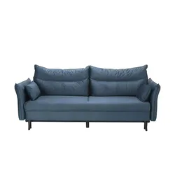 Schlafsofa  Isolde , blau , Maße (cm): B: 220 H: 94 T: 103