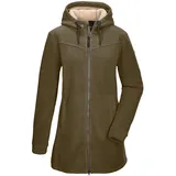 G.I.G.A. DX by killtec Damen Fleeceparka/Fleecejacke mit Kapuze GW 82 WMN FLC PRK, dunkelschlamm, 44,