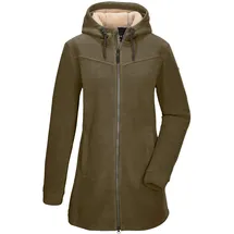G.I.G.A. DX by killtec Damen Fleeceparka/Fleecejacke mit Kapuze GW 82 WMN FLC PRK, dunkelschlamm, 44,