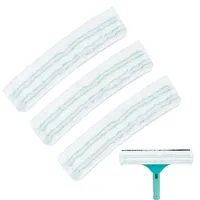 Keyoung 3 Stück Ersatzbezug für Leifheit Fensterwischer Window & Frame Cleaner L, Mikrofaser Ersatz Bezug Streifenfreie Fensterreinigung