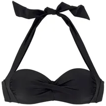 LASCANA Bikini-Top Damen Schwarz 46 Cup D