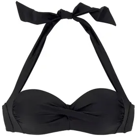 LASCANA Bikini-Top Damen Schwarz 46 Cup D