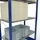 Schulte Lagertechnik Grundregal Stahl 200 x 100 x 50 cm blau