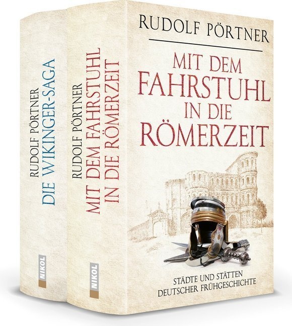 Die Wikinger-Saga / Mit Dem Fahrstuhl In Die Römerzeit  2 Bde. - Rudolf Pörtner  Gebunden