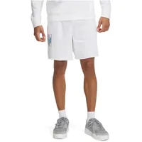 Under Armour Rival Terry Logo 8" Trainingsshorts Herren 100 ́ white/mod gray/ether blue L