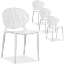 Homestyle4u Küchenstuhl 4er Set in weiß | Gr.: onesize