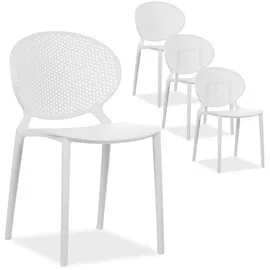 Homestyle4u Küchenstuhl 4er Set in weiß | Gr.: onesize