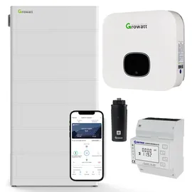 Growatt MIN 3000-XH Hybrid Wechselrichter 15,3 kWh Bundle