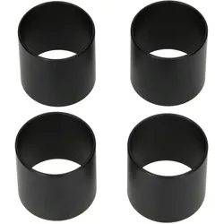 Justinus LifeStyle 4er Set Serviettenringe aus Edelstahl schwarz - 474-120