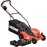 ECHO Akku Rasenmäher DLM-310/35 inkl. 2X 4 Ah Akku & Ladegerät – Kompakt & Leicht – 35 cm Schnittbreite – 40 V Akku Rasenmäher – Für kleine & mittelgroße Gärten