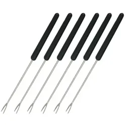 Swissmar Fleisch Fondue Gabeln schwarzer Griff, Set 6