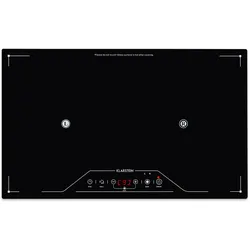 Klarstein Deejay Freizonen-Induktionskochfeld 3500 W Glaskeramik Touch schwarz Schwarz