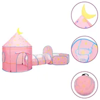 vidaXL Spielzelt mit 250 Bällen Rosa 301x120x128 cm