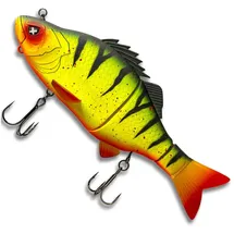 Monkey Lures Purge Glider 17,5 cm - Floating Glidebait, Swimbait Hecht, Hecht Köder groß, Bigbait Hechtköder, Big Bait zum Hecht Angeln (Inferno Tiger, 175 mm)