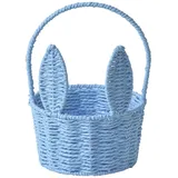 Weidenkorb Mit Henkel Kinder, Osterkörbchen Osterkörbe Hase Mit Ohren Zum BefüLlen, Ostern Körbchen Korb Geflochten Rund Geflochtener Korb OsterköRbchen Henkelkorb Geflochten, Ostereiersuche