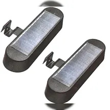 Hi LED Solar Dachrinnenleuchte 2er Set Kunststoff, Metall 30 lm Dämmerungssensor schwarz
