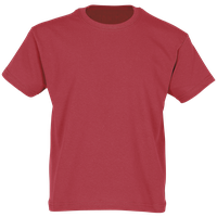 KIDS ORIGINAL T - leichtes Rundhalsausschnitt T-Shirt für Kinder in versch. Farben und Größen, dunkelrot, 116