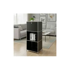 Floordirekt Metallregal 50 x 40 x 121 cm Schwarz