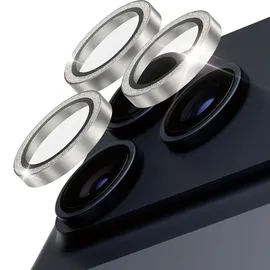 Panzer Glass Hoops Glitter Silver Camera Lens Protector, iPhone 17 Pro / 17 Pro Max | 16 Pro | 16 Pro Max