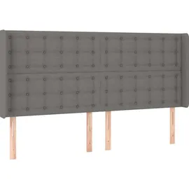 vidaXL Boxspringbett 180 x 200 cm Dunkelgrau