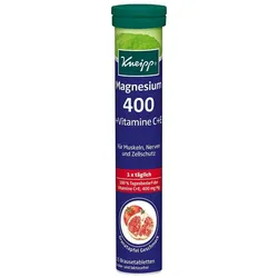 Kneipp Magnesium 400 + C + E Brausetabletten Mineralstoffe 15 ct 