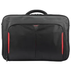 Targus Laptoptasche Classic+ Kunstfaser schwarz/rot CN418EU bis 45,7 cm (18 Zoll)