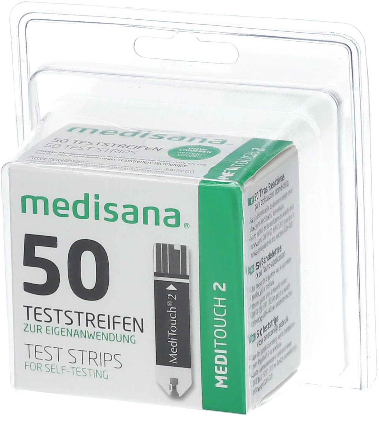 Medisana® MediTouch 2 Blutzuckerteststreifen Teststreifen 50 St 50 St Teststreifen