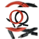 Cansolar Solarkabel Verlängerungskabel Solarstecker rot schwarz 4 mm2 0,5 Meter