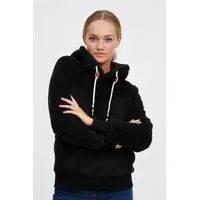 Oxmo Hoodie OXAnniken 21800009-ME Fleecepullover mit Kapuze in Schwarz