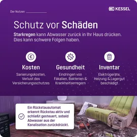 Kessel Rückstauautomat Staufix FKA 84000 DN 100-200 ohne Spitzende und Muffe