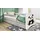 raumhirsch furniture Kinderbett Panda 80 x 180 cm Holzwerkstoff weiß