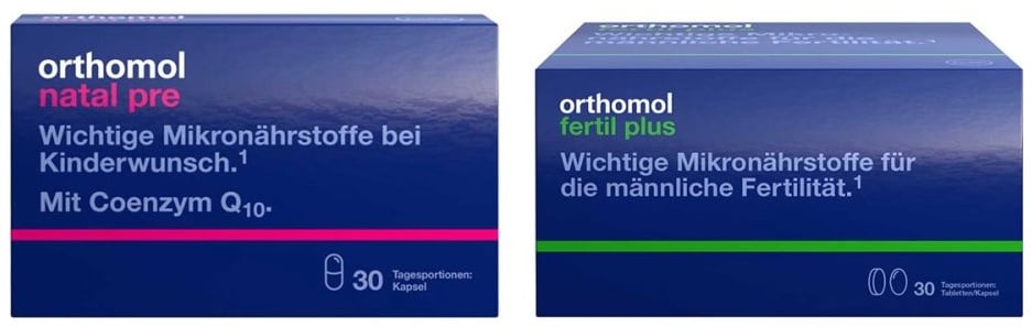 Orthomol Natal pre + Orthomol Fertil plus