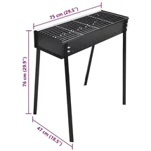 vidaXL Holzkohlegrill 40713