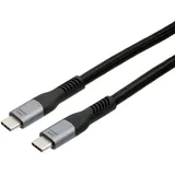 Exsys USB-C auf USB-C 1,0 m Schwarz