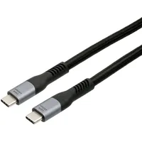 Exsys USB-C auf USB-C 1,0 m Schwarz