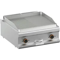 Orange. orange Elektro-Grillplatte, 1/2 glatt + 1/2 gerillt, 8