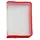 FolderSys Reißverschlussbeutel transparent/rot 0,5 mm, 1 St.