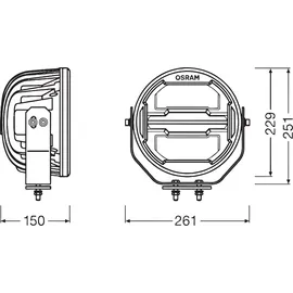 Osram LEDDriving Round MX260-CB