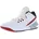 Jordan Max Aura 5 Herren White/Black-Varsity Red-Wolf Grey 5