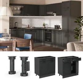 Vicco Unterschrank R-Line 80 x 60 x 81,6 cm Grau