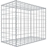 Gabiona Gabione 100 cm x 80 cm x 50 cm mit Maschenweite 10 cm x 10 cm